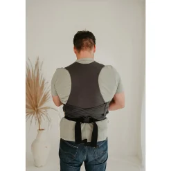 Babylonia Baby Carriers Echarpe de portage extensible Tricot Easy Dark Grey