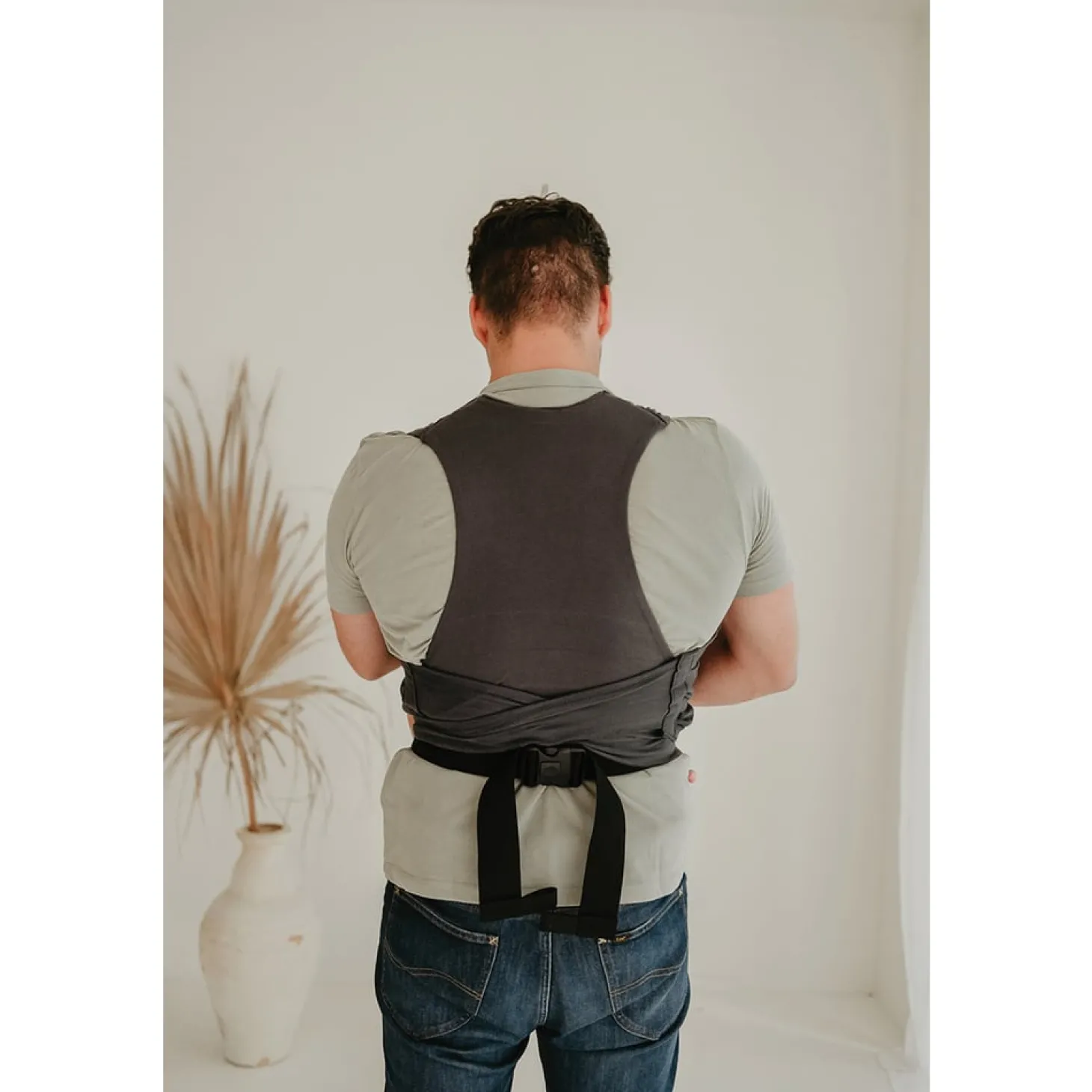 Babylonia Baby Carriers Echarpe de portage extensible Tricot Easy Dark Grey