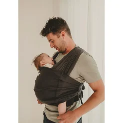 Babylonia Baby Carriers Echarpe de portage extensible Tricot Easy Dark Grey