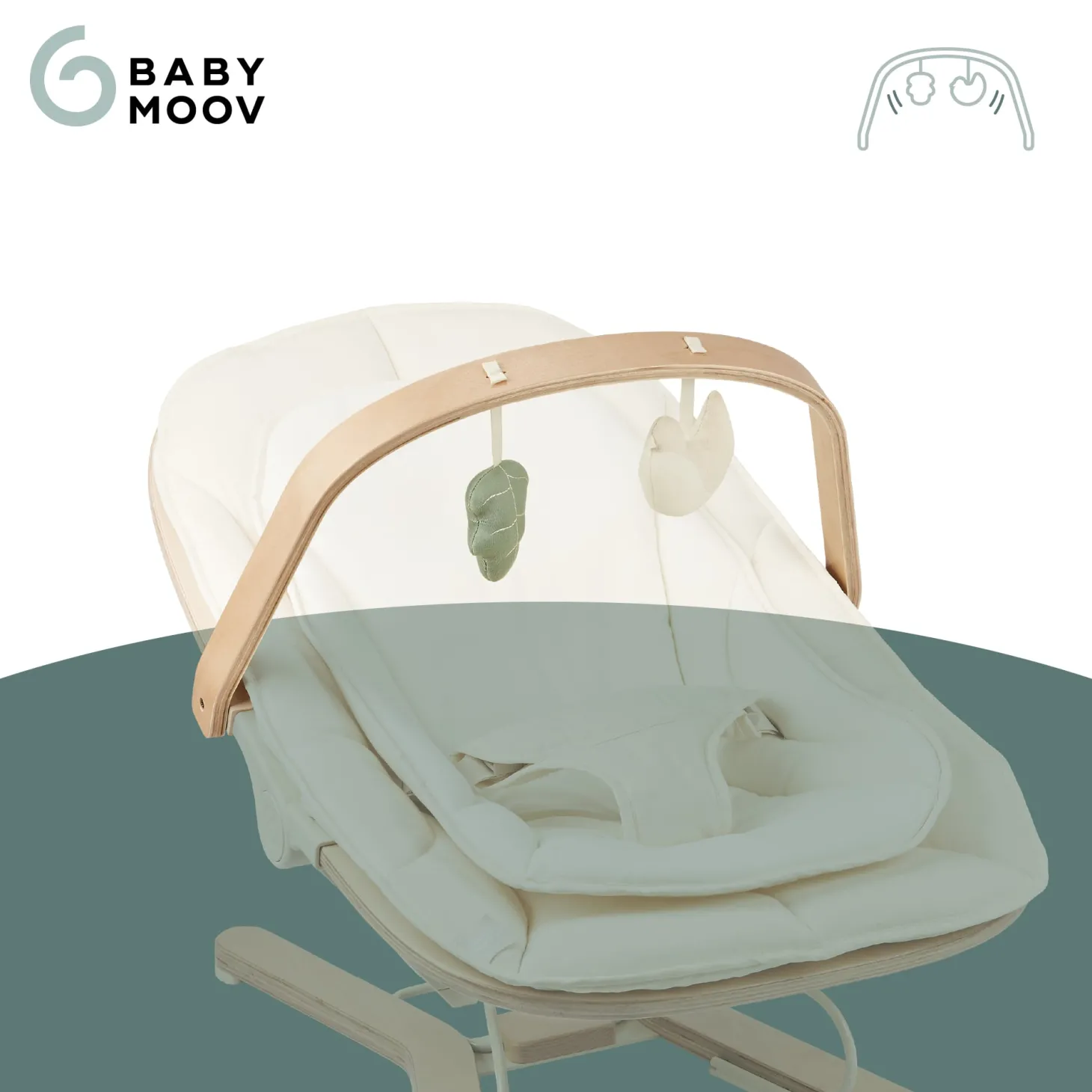 Babymoov Arche de Jeux Transat Swoon Flow Multicolore