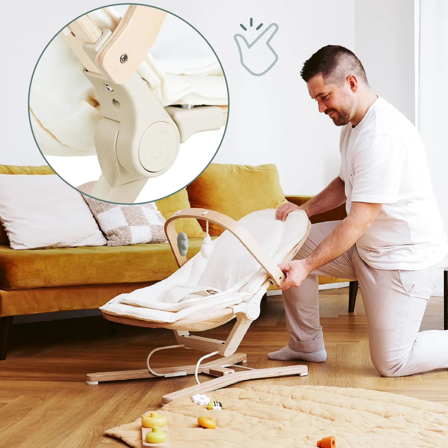 Babymoov Arche de Jeux Transat Swoon Flow Multicolore