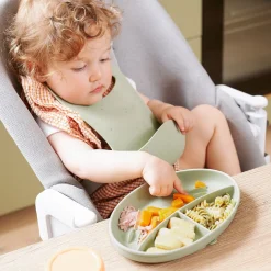 Babymoov Assiette Compartimentée Green