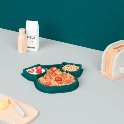 Babymoov Assiette Isy en silicone Bleu