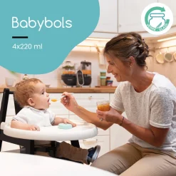 Babymoov                    4 Babybols en verre    Multicolore            220 ml