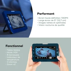 Babymoov                    Babyphone vidéo yoo master + hd    Bleu