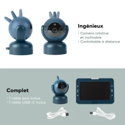 Babymoov                    Babyphone vidéo yoo master + hd    Bleu