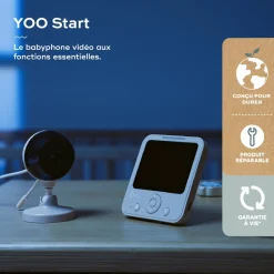 Babymoov Babyphone vidéo Yoo Start Gris