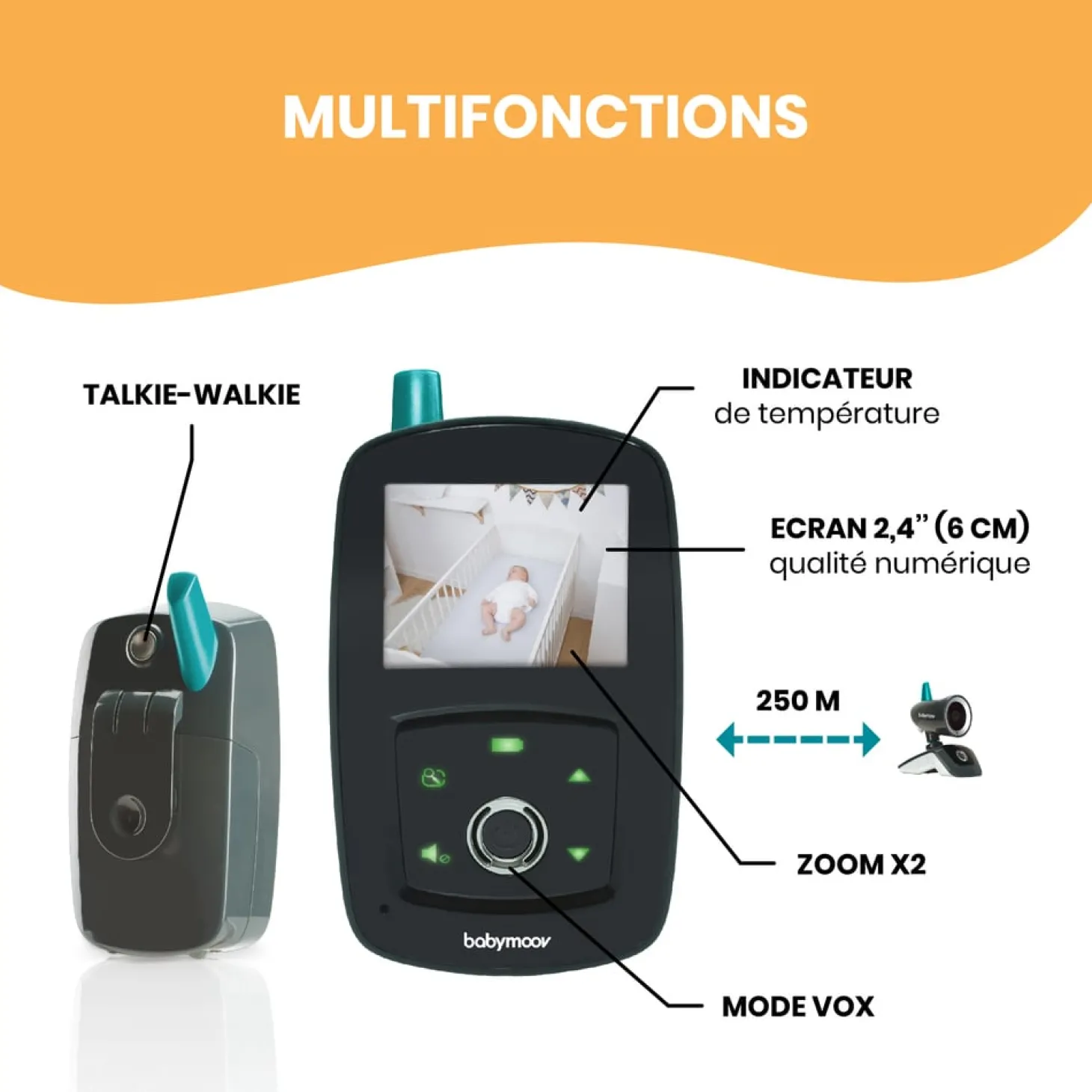 Babymoov Babyphone vidéo Yoo-Travel