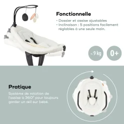 Babymoov                    Balancelle Swoon Evolution    curl white