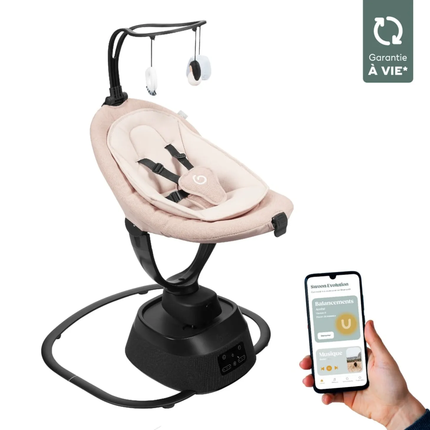 Babymoov Balancelle Swoon Evolution connect Mocca