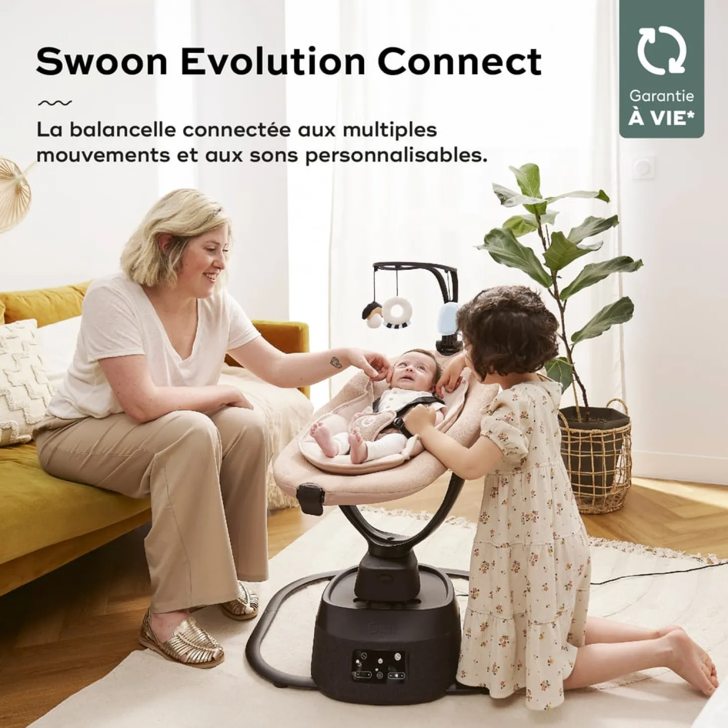 Babymoov Balancelle Swoon Evolution connect Mocca