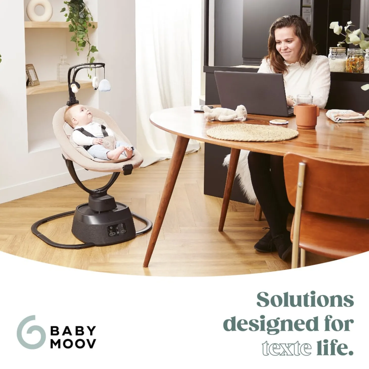 Babymoov Balancelle Swoon Evolution connect Mocca