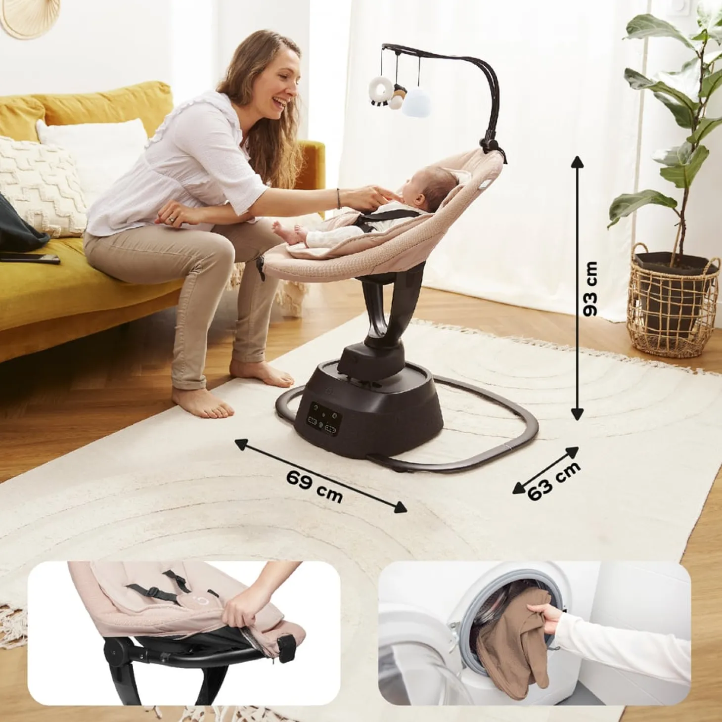 Babymoov Balancelle Swoon Evolution connect Mocca