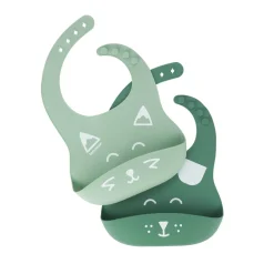 Babymoov                    2 bavoirs Bib'Isy    Vert