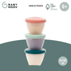 Babymoov Boîtes de conservation Babybols biosources Multicolore 180 ml