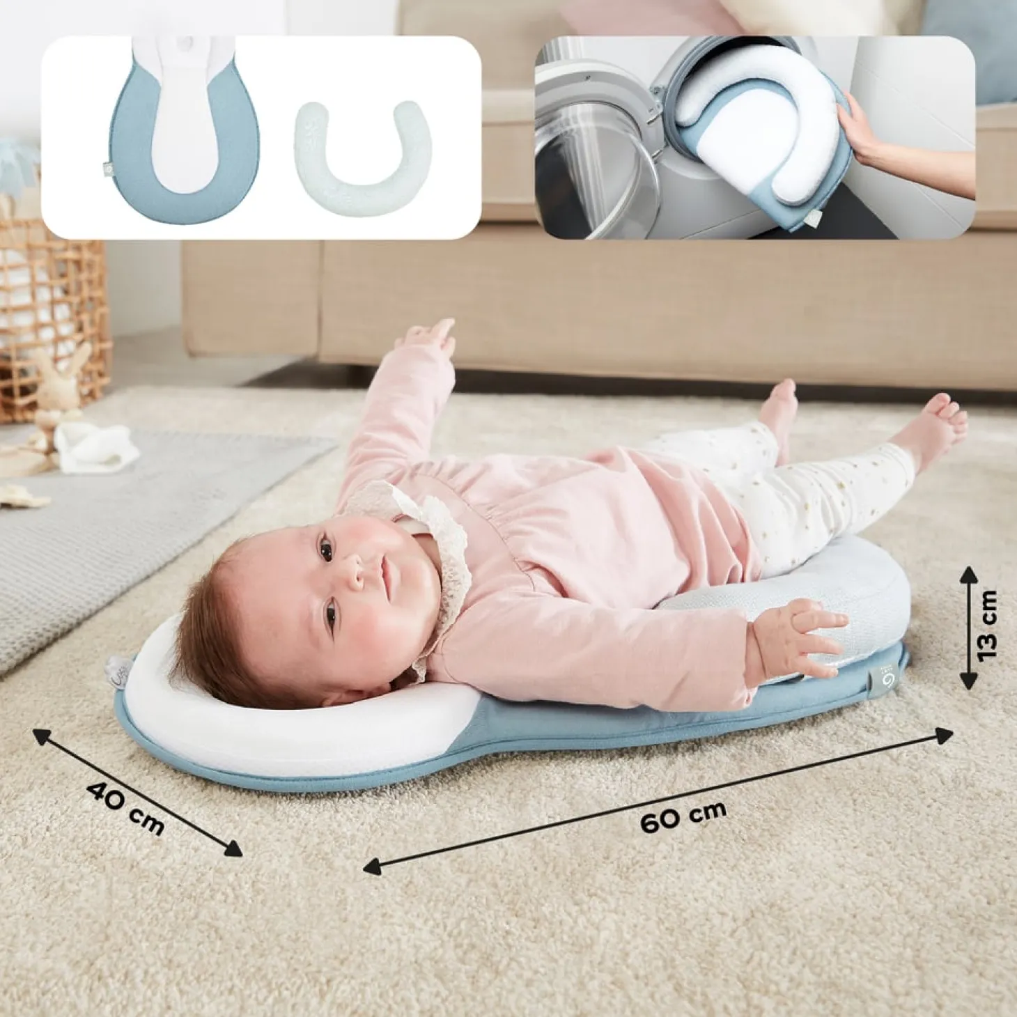 Babymoov Cale bébé ergonomique Cosydream Bleu mozaic