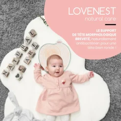 Babymoov                    Cale tête Lovenest Natural Care    Ocre/Blanc