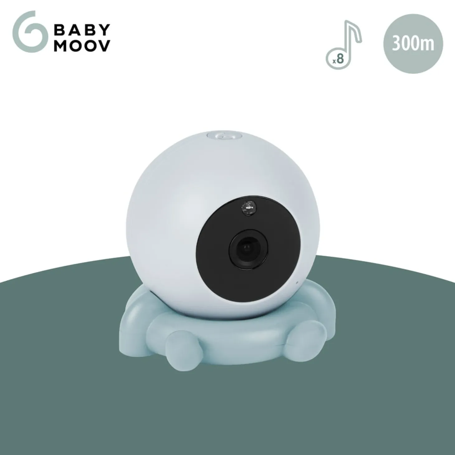 Babymoov Caméra additionnelle pour babyphone Yoo Roll Bleu