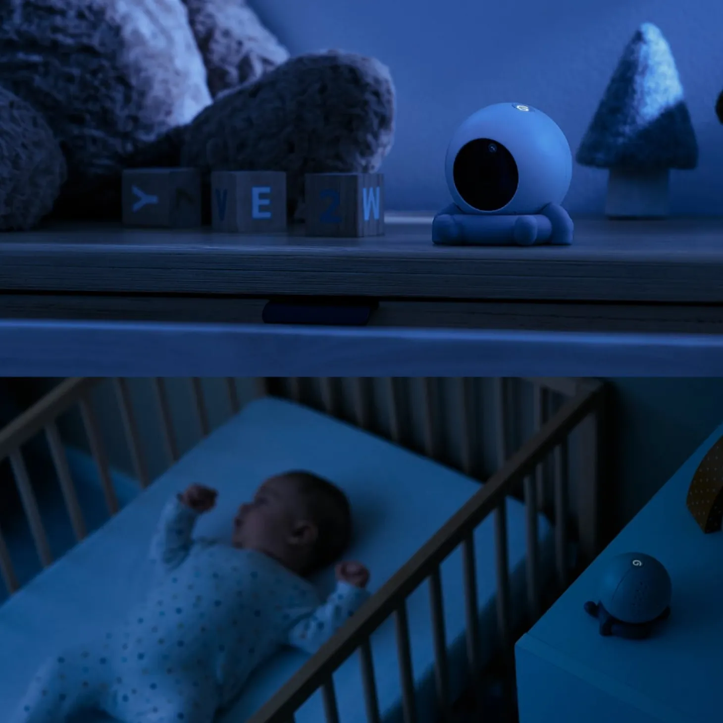 Babymoov Caméra additionnelle pour babyphone Yoo Roll Bleu