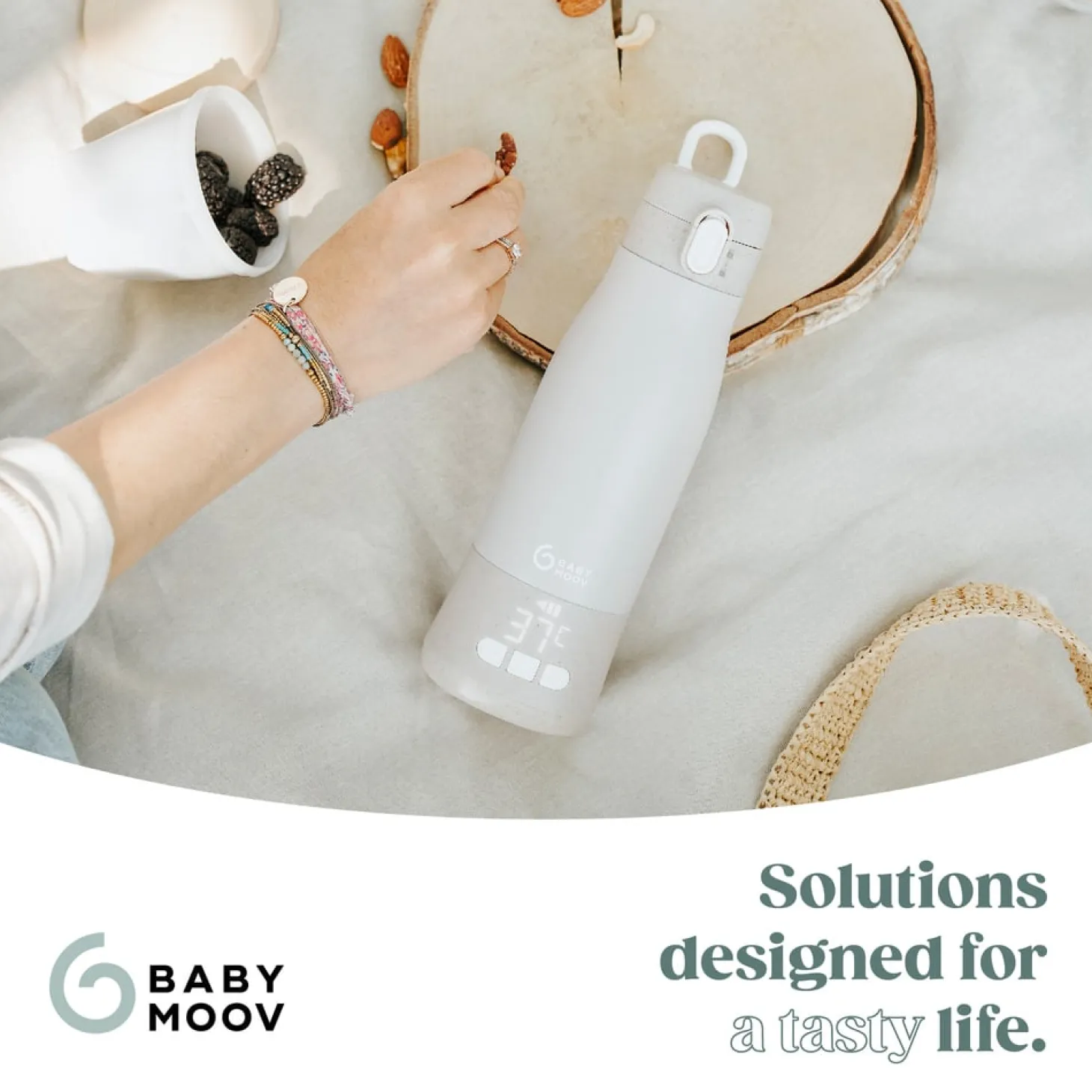 Babymoov Chauffe biberon nomade Moov & Feed Beige
