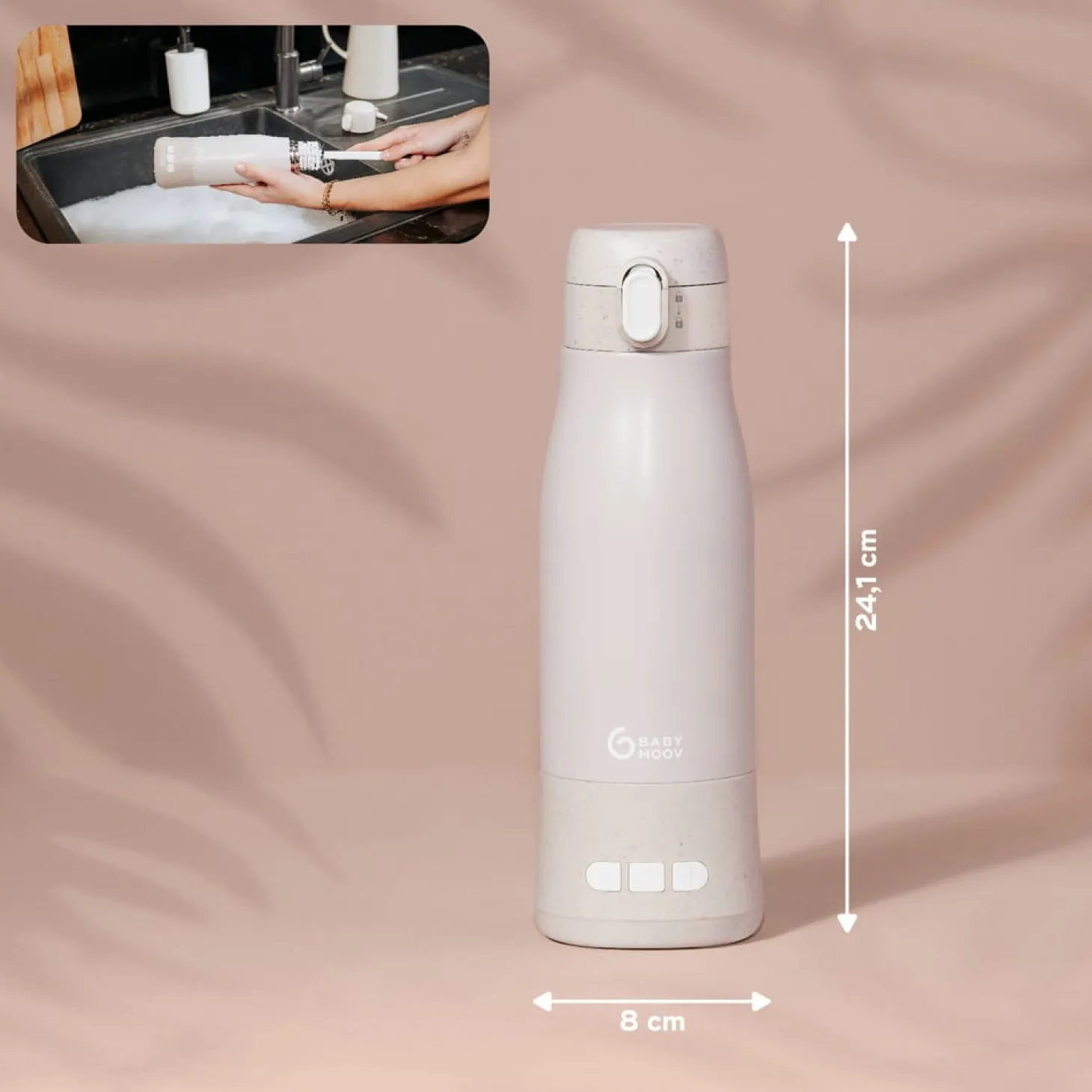 Babymoov Chauffe biberon nomade Moov & Feed Beige