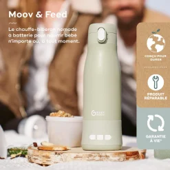 Babymoov Chauffe biberon nomade Moov & Feed Vert Sauge
