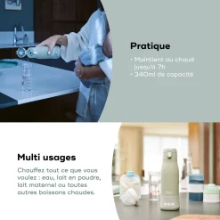 Babymoov                    Chauffe biberon nomade Moov & Feed    Vert Sauge