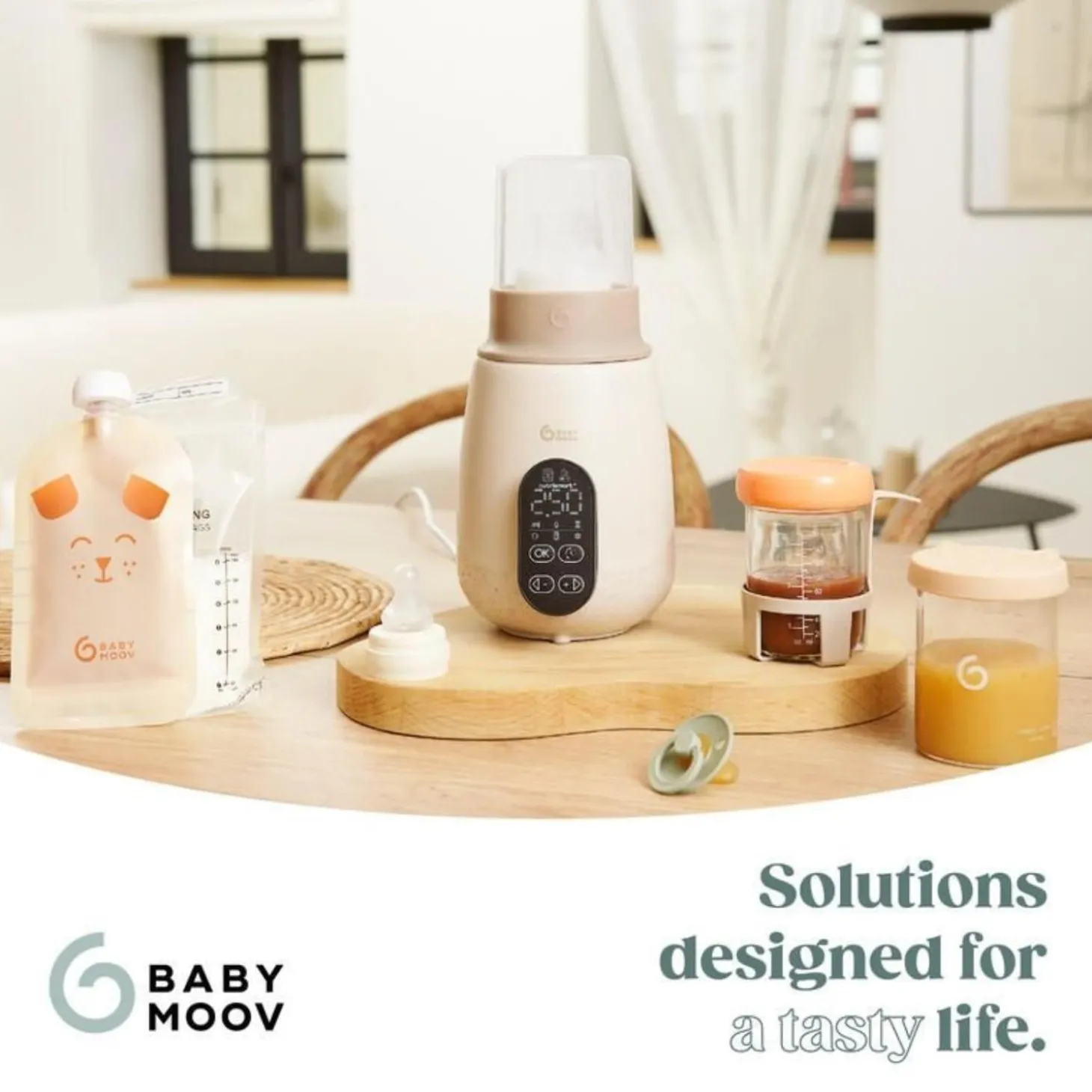 Babymoov Chauffe-Biberon Nutrismart+ Mineral Beige