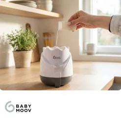 Babymoov Chauffe-biberon Tulipe Blanc/Gris
