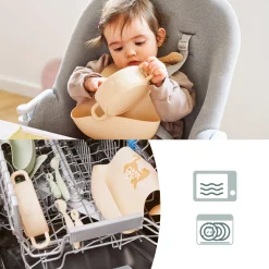 Babymoov Coffret Premiers Repas Mini Roar Beige