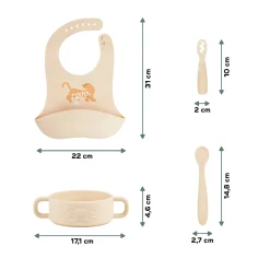 Babymoov                    Coffret Premiers Repas Mini Roar    Beige
