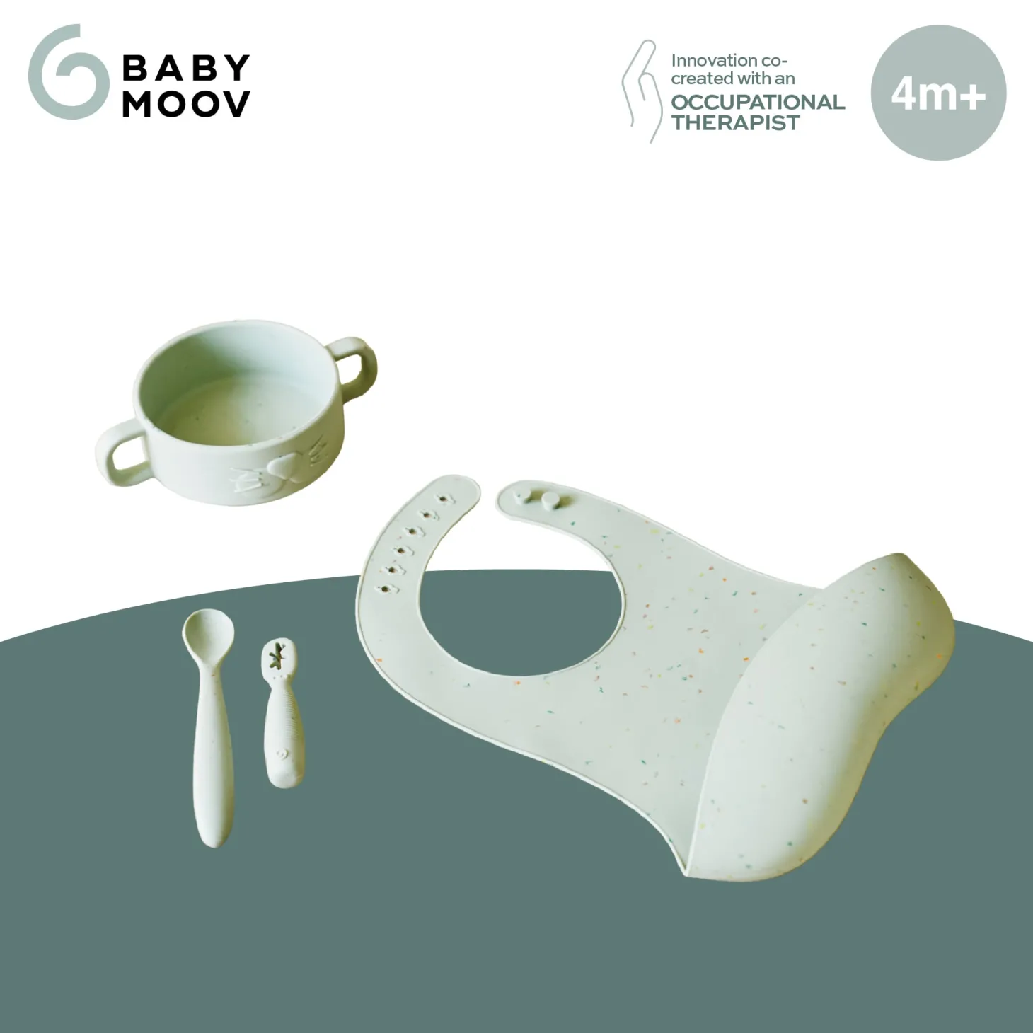 Babymoov Coffret Premiers Repas Mini Arty Vert