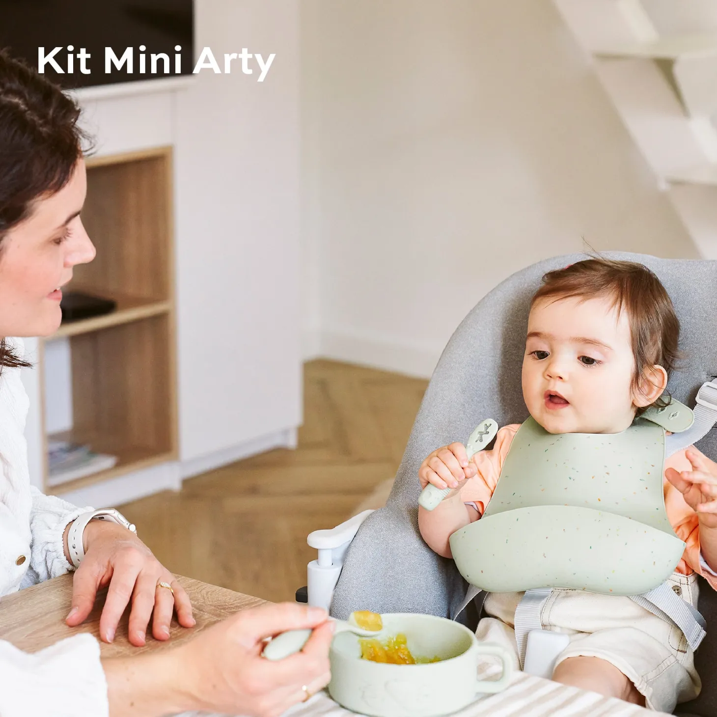 Babymoov Coffret Premiers Repas Mini Arty Vert