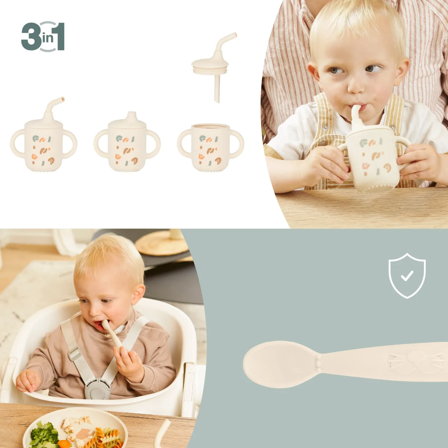 Babymoov Coffret Repas Comme Un Grand Little Roar Beige