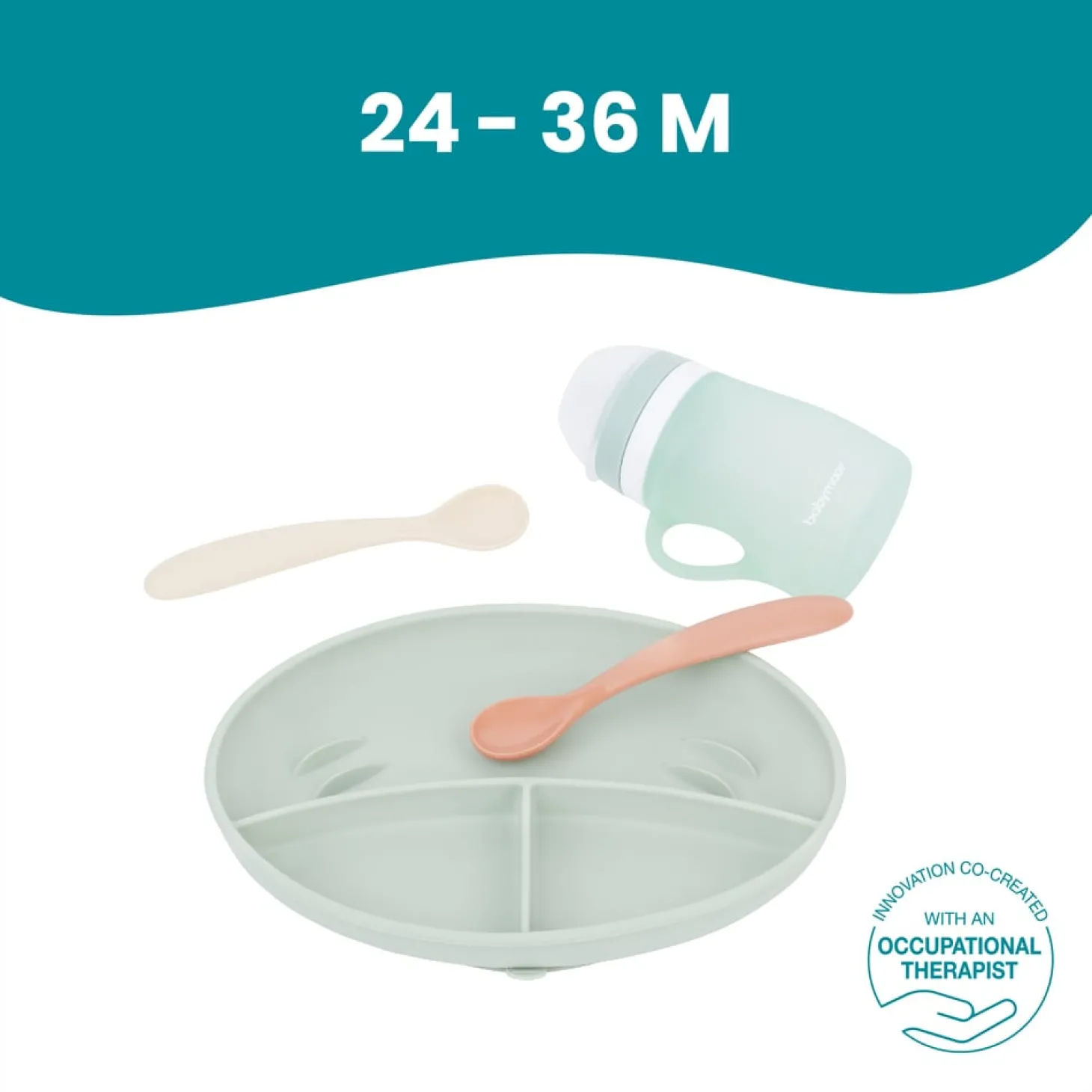 Babymoov Coffret repas Grow'Isy Pastel