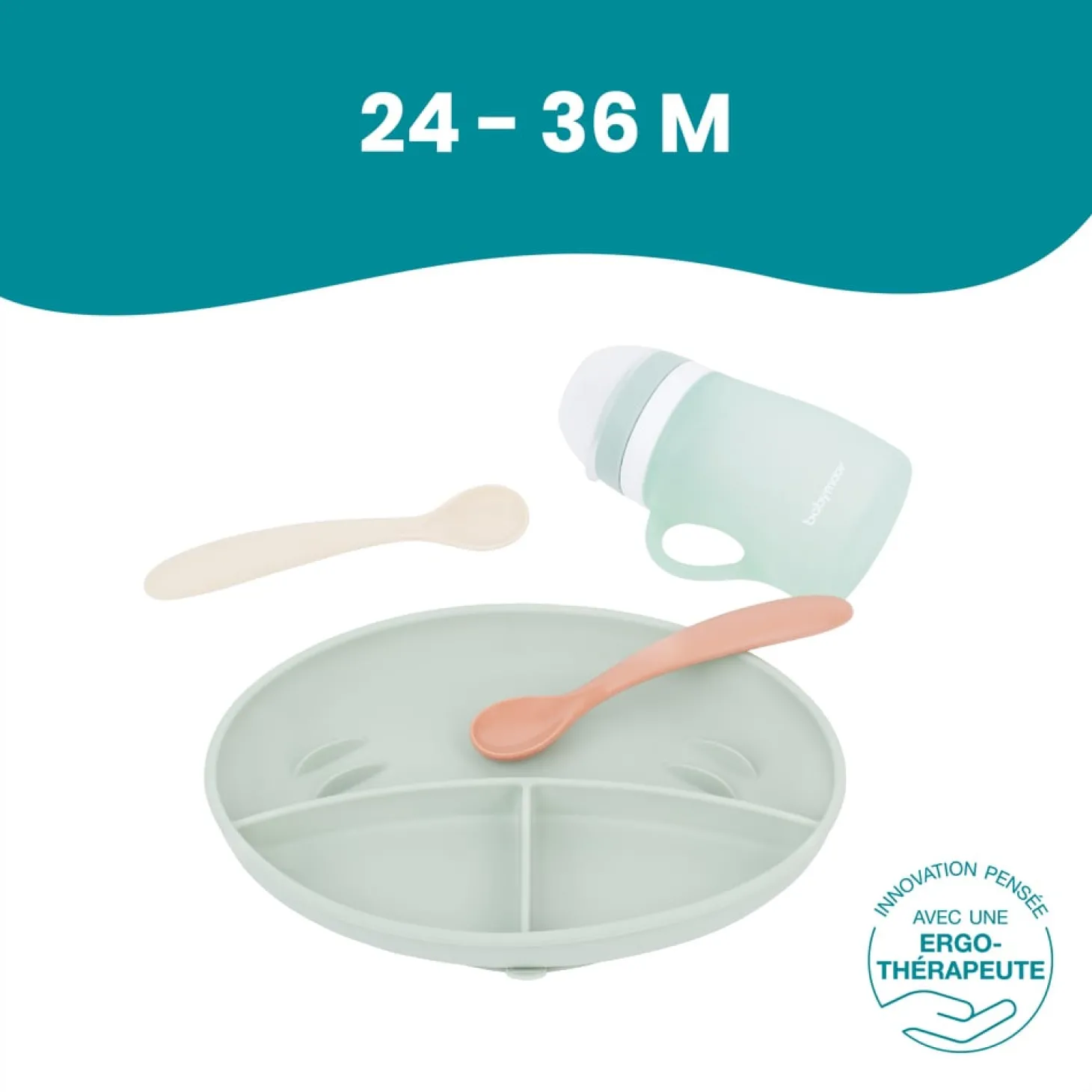 Babymoov Coffret repas Grow'Isy Pastel