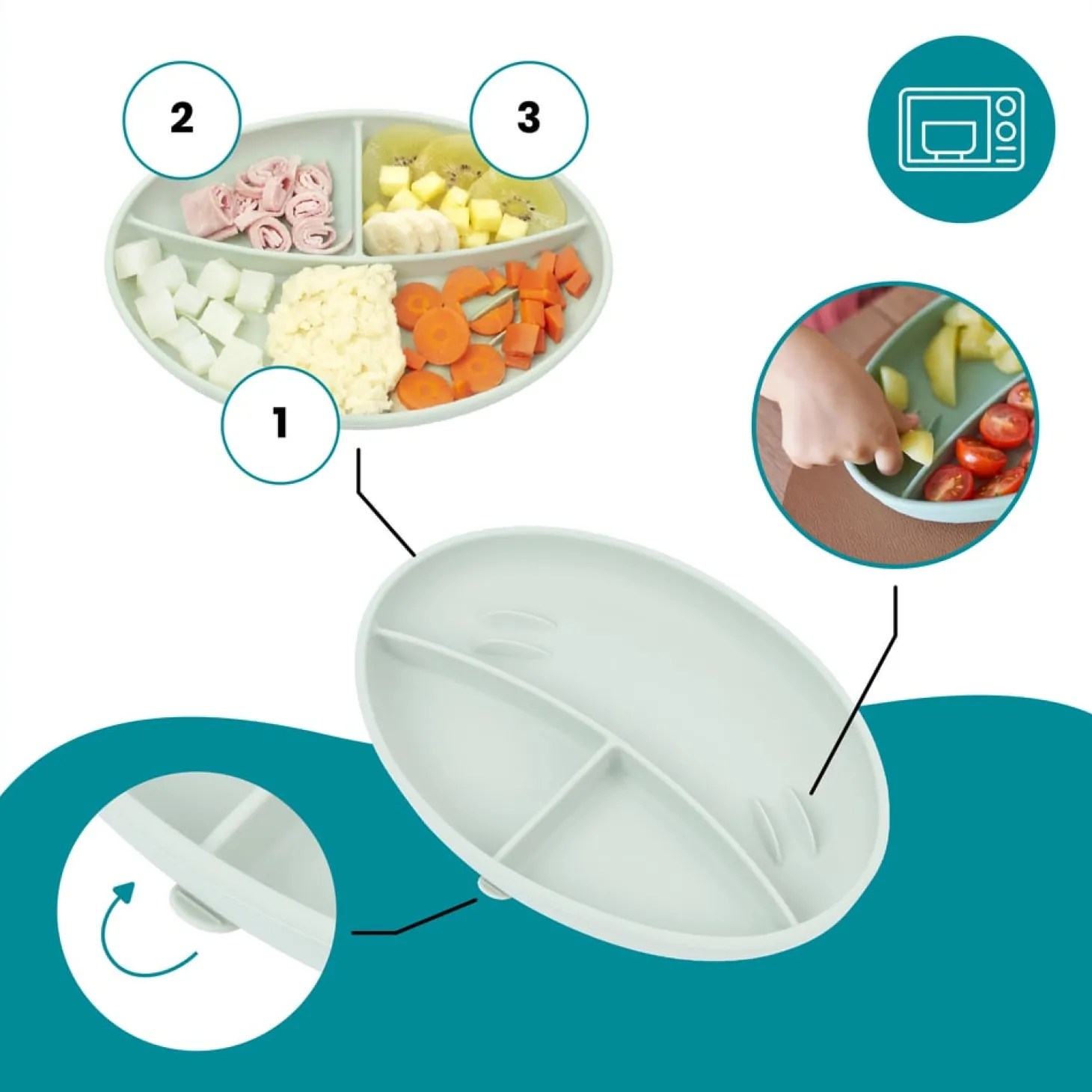 Babymoov Coffret repas Grow'Isy Pastel
