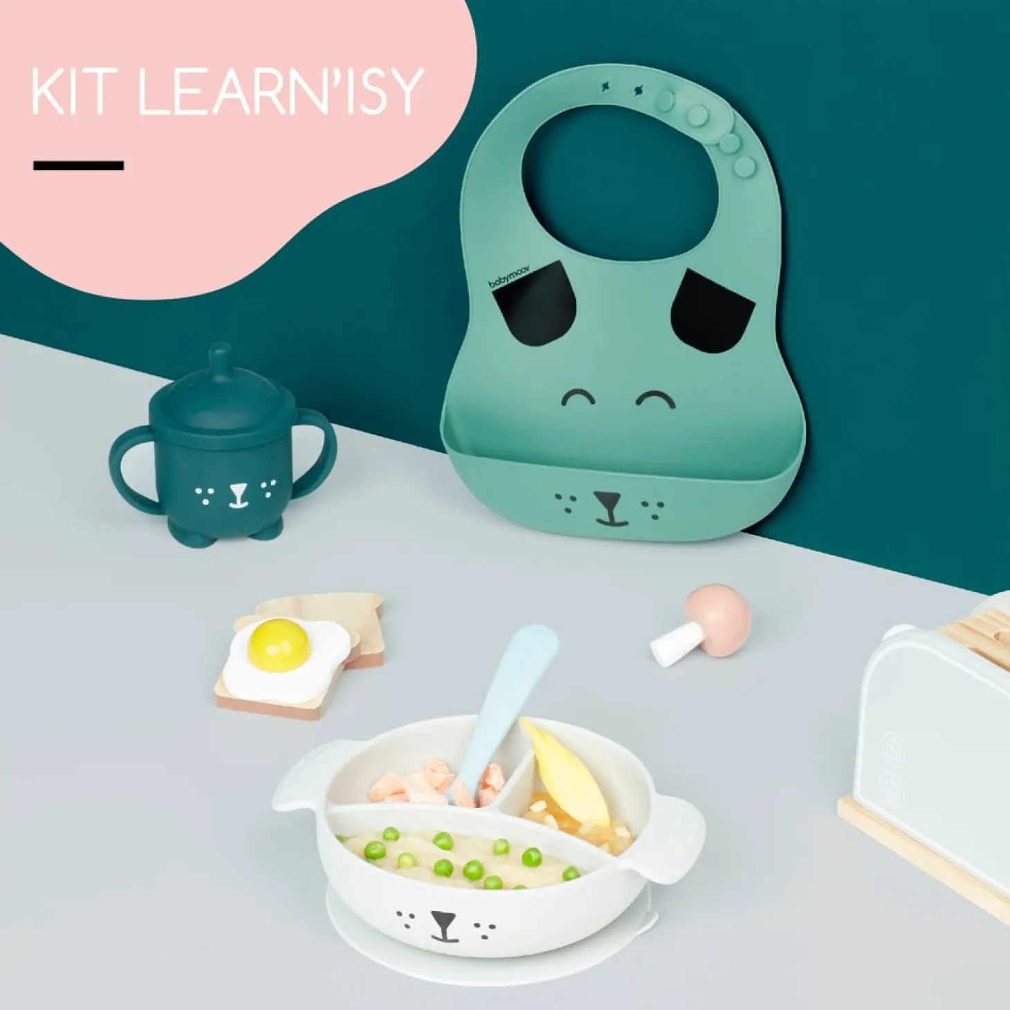 Babymoov Coffret repas Learn'Isy Bleu