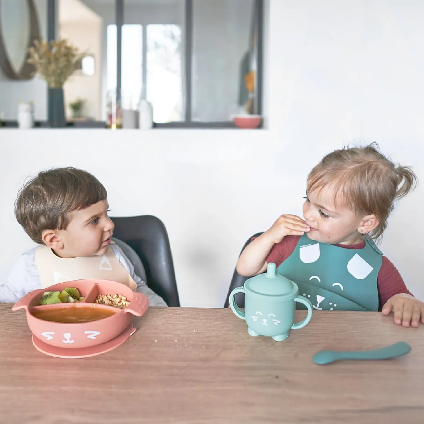 Babymoov Coffret repas Learn'Isy Bleu