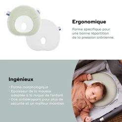 Babymoov                    Coussin Cosyhead fresh    Sage Green