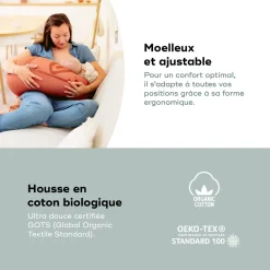Babymoov                    Coussin de grossesse B.Love    Earth Terracotta
