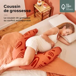 Babymoov                    Coussin de grossesse B.Love    Earth Terracotta