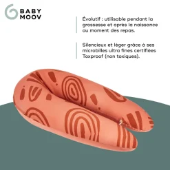 Babymoov                    Coussin de grossesse B.Love    Earth Terracotta