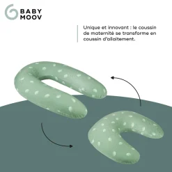 Babymoov Coussin de maternité 2 en 1 Wind Vert