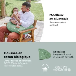 Babymoov Coussin de maternité 2 en 1 Wind Vert