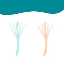Babymoov                    5 cuillères en silicone 1er âge Baby Spoons    Multicolore