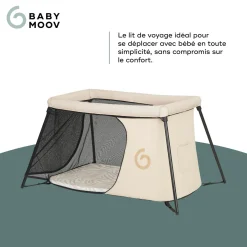 Babymoov Lit parapluie Moov & Sleep Sable / Noir