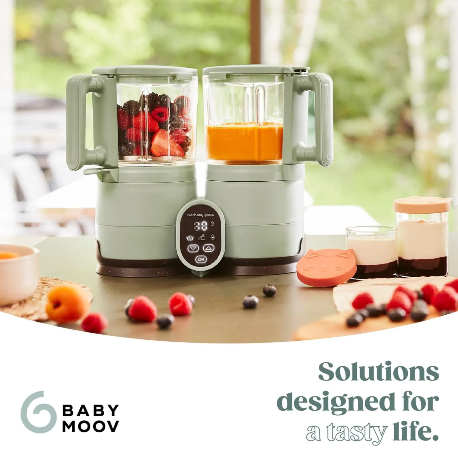 Babymoov Nutribaby glass Vert Celadon