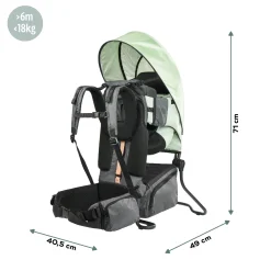 Babymoov                    Porte-Bébé de Randonnée sans habillage pluie Moov & Hike    Vert Sauge