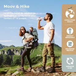 Babymoov                    Porte-Bébé de Randonnée sans habillage pluie Moov & Hike    Vert Sauge